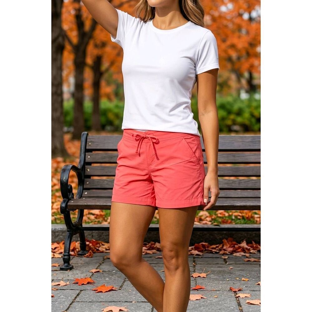 ☔️🔸️Columbia Red Omni-Shield Repellancy Shorts Size 6
